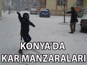 Konya'da Kar Manzaraları