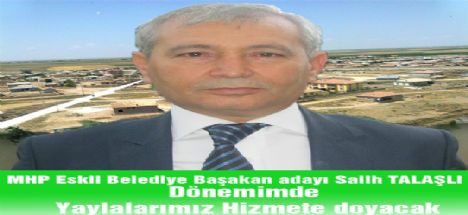 Talaşlı; Yaylalarımız hizmete doyacak