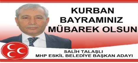 Salih Talaşlı’nın Kurban bayramı mesajı