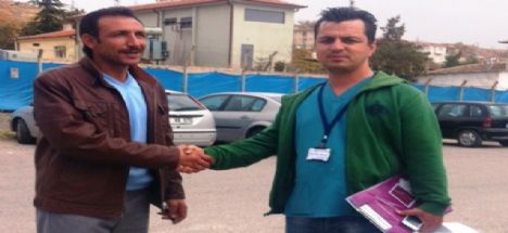 Aksaray Devlet Hastanesinde personelinden örnek davranış.