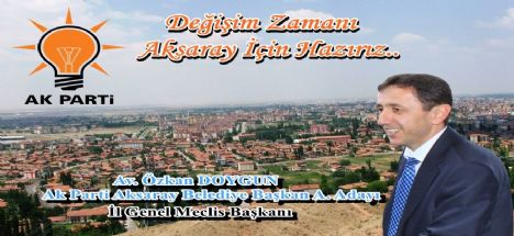 Gelecek nesiller güzel Aksaray ister.Biz hazırız..