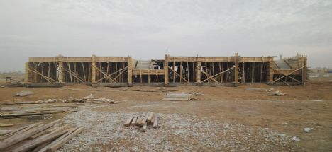 Bozcamahmut'ta ilkokul inşaatı devam ediyor.