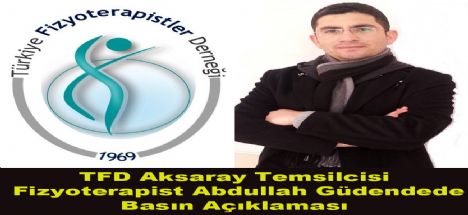 Güdendede'den  Fizyoterapist  mesleği ile ilgili basın açıklaması