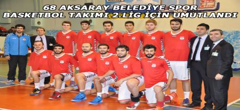 68 Aksaray Belediye Spor Basketbol Takımı 2.Lig İçin Umutlandı
