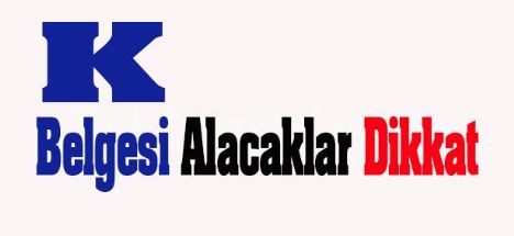 K1*  Ve K2* ( Yıldızlı ) Yetki Belgelerinde İndirim
