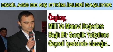 Eskil AGD de Kış Etkinlikleri Pazartesi Başlıyor