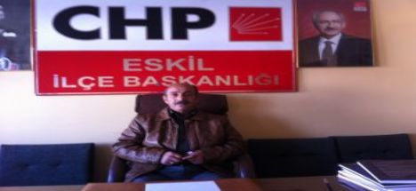 Mehmet Keskin CHP Eskil İlçe Başkanlığı'na aday