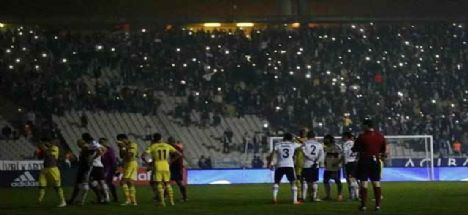 Yine Olimpiyat stadı yine elektrk krizi