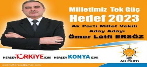 Ömer Lütfi Ersöz Konya'dan Milletvekili Aday Adayı