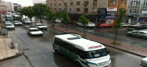 Konya'da dolu yağışı