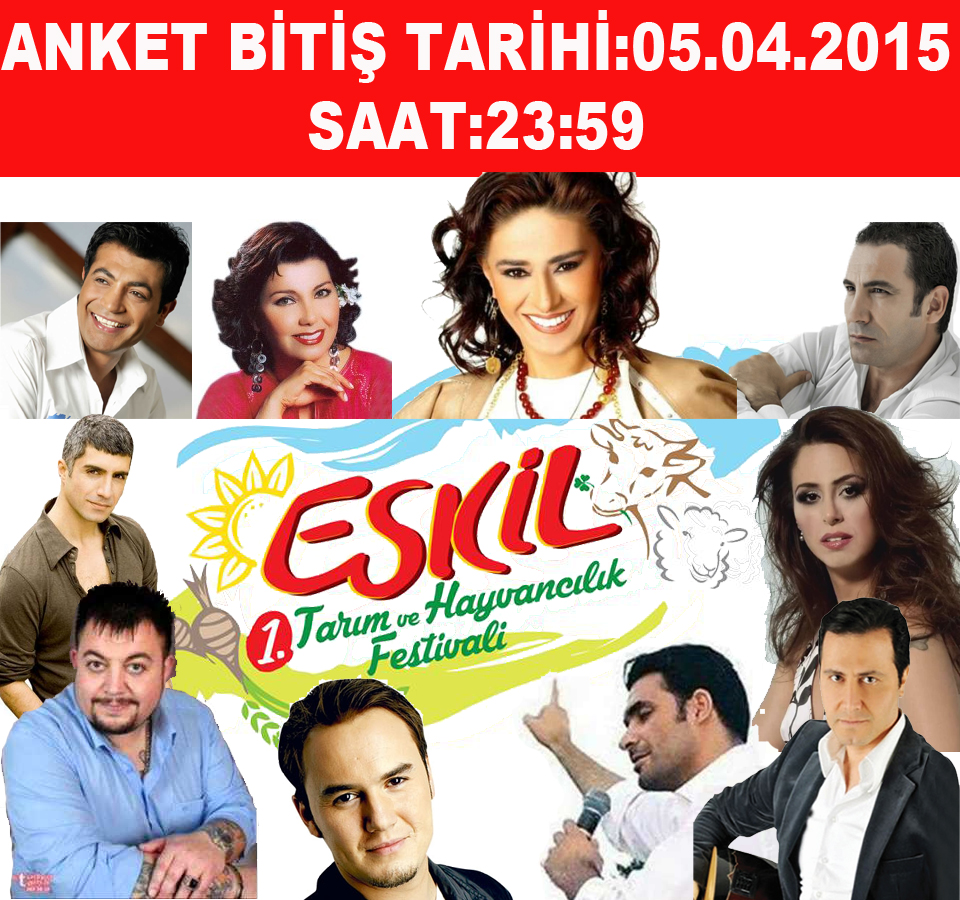 Tarım ve Hayvancılık Festivali Sanatçı anketimiz başladı