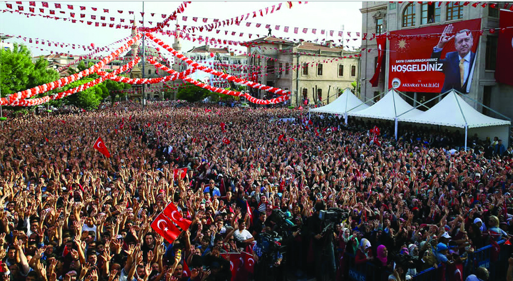 Aksaray Cumhurbaşkanı’nı coşkuyla karşıladı