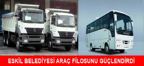 Eskil Belediyesi Araç Filosuna 3 Yeni Araç ile güçlendirdi.