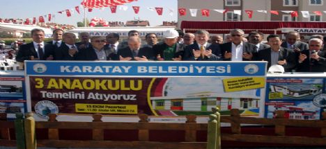 Karatay'a 3 anaokulu birden