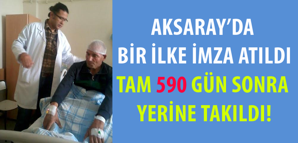 Karın Boşluğunda Bekletilen Kafatası Kemiği 590 gün sonra yerine takıldı