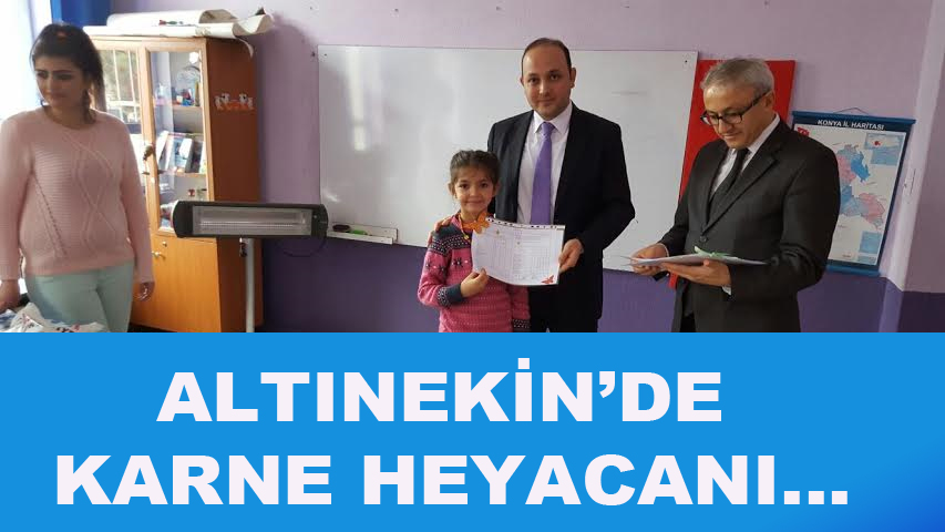 Altınekin’de Karne Heyecanı