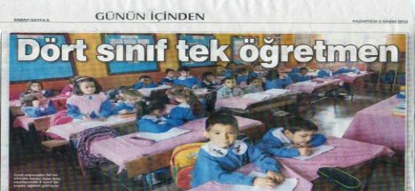 Dört Sınıf Tek Öğretmen