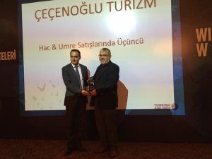 Çeçenoğlu Turizm'e 3'üncülük ödülü