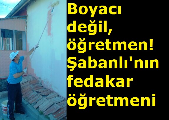 Eskil'de Okul Müdürlerinin Yeni İşi 'Boyacılık'!