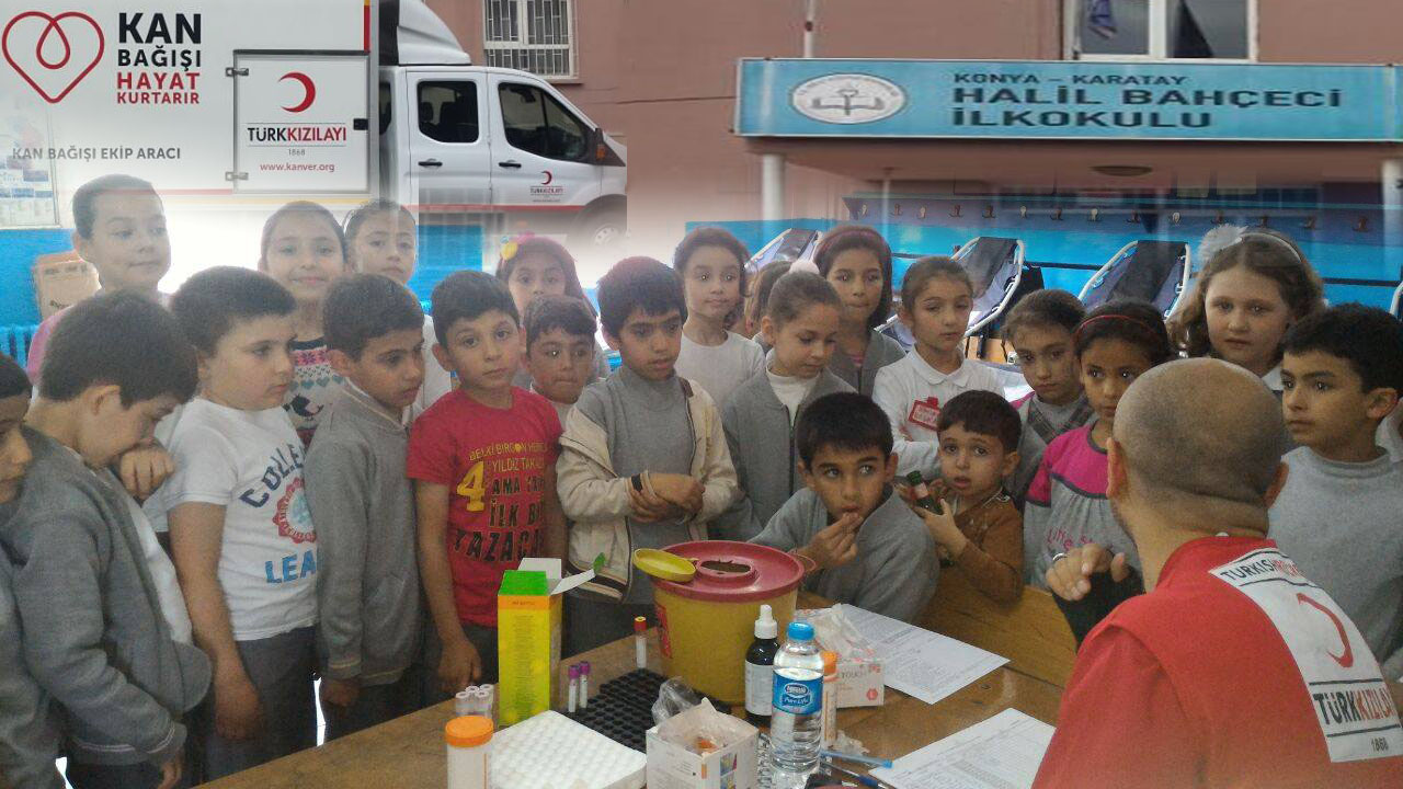Halil Bahçeci İlkokulunda Kan Bağışı Kampanyası düzenlendi