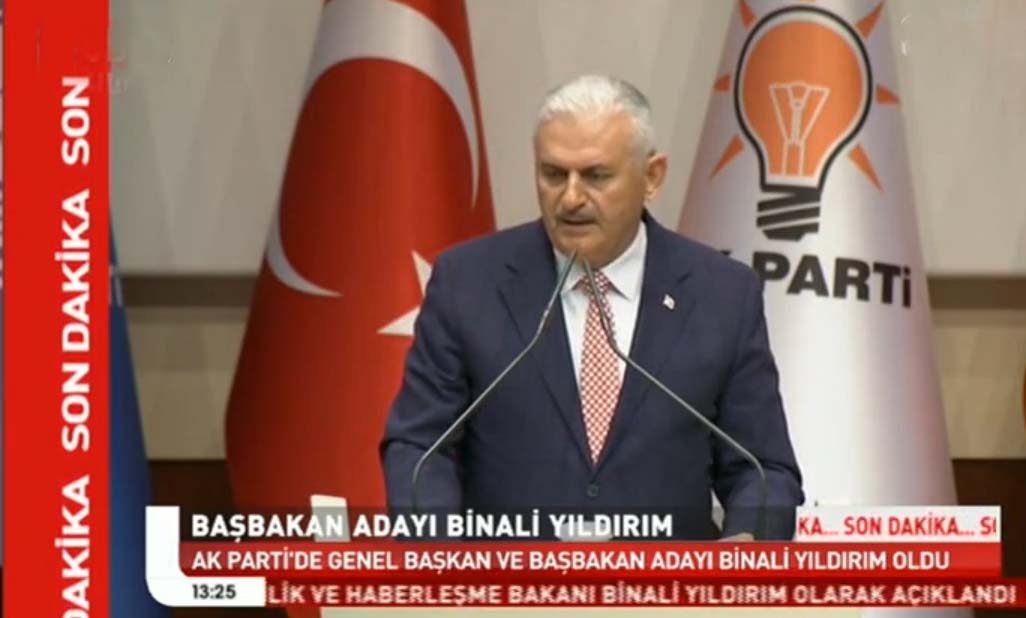 Ve Yeni Başbakan adayı Binali Yıldırım…