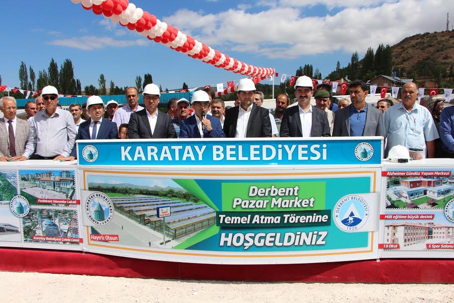 Derbent Pazar Market'in Temeli Törenle Atıldı