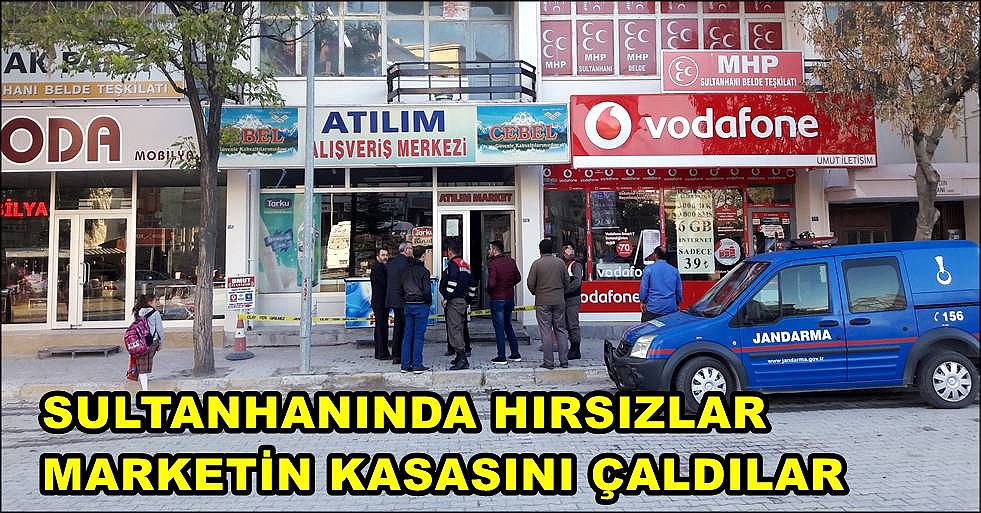 Aksaray’da Hırsızlar Marketin Kasasını Çaldılar