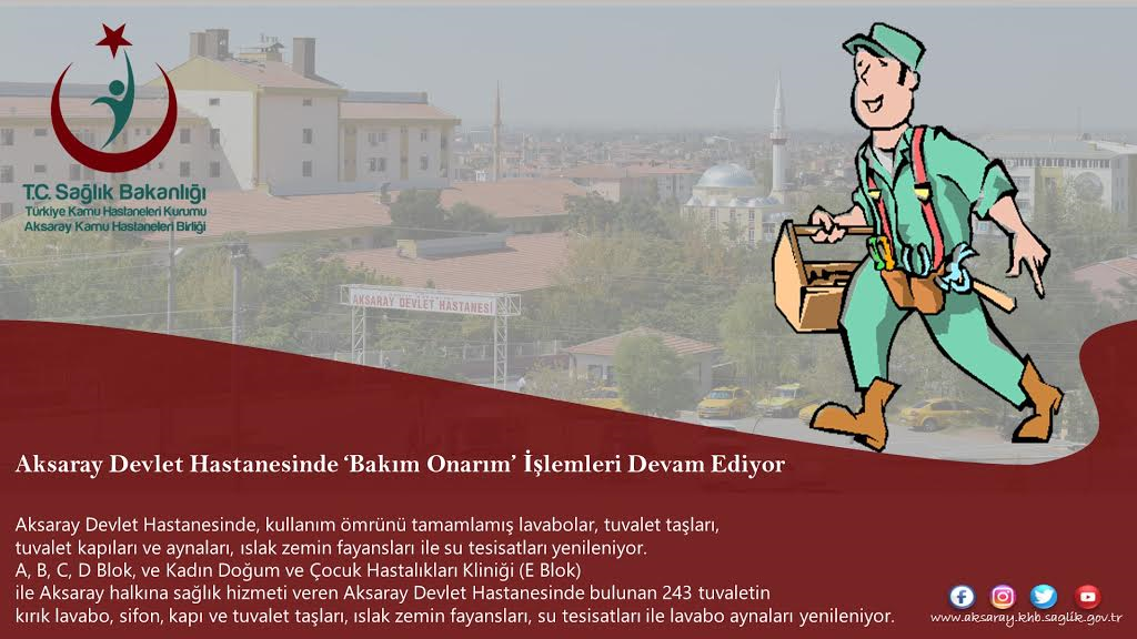 Aksaray Devlet Hastanesinde Yenilikler Son Sürat