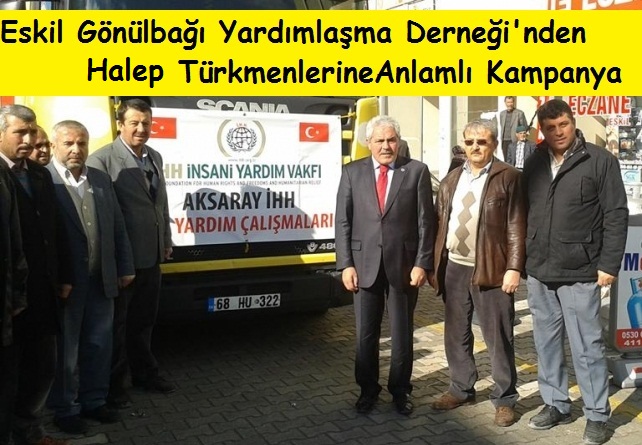 Eskil'de Türkmenlere yönelik un yardımı kampanyası