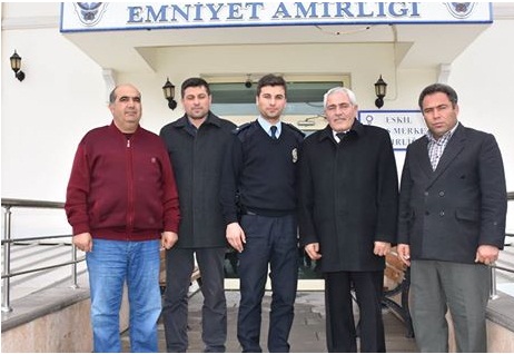 Başkan Alçay ve Meclis Üyeleri'nden Emniyet'e taziye ziyareti