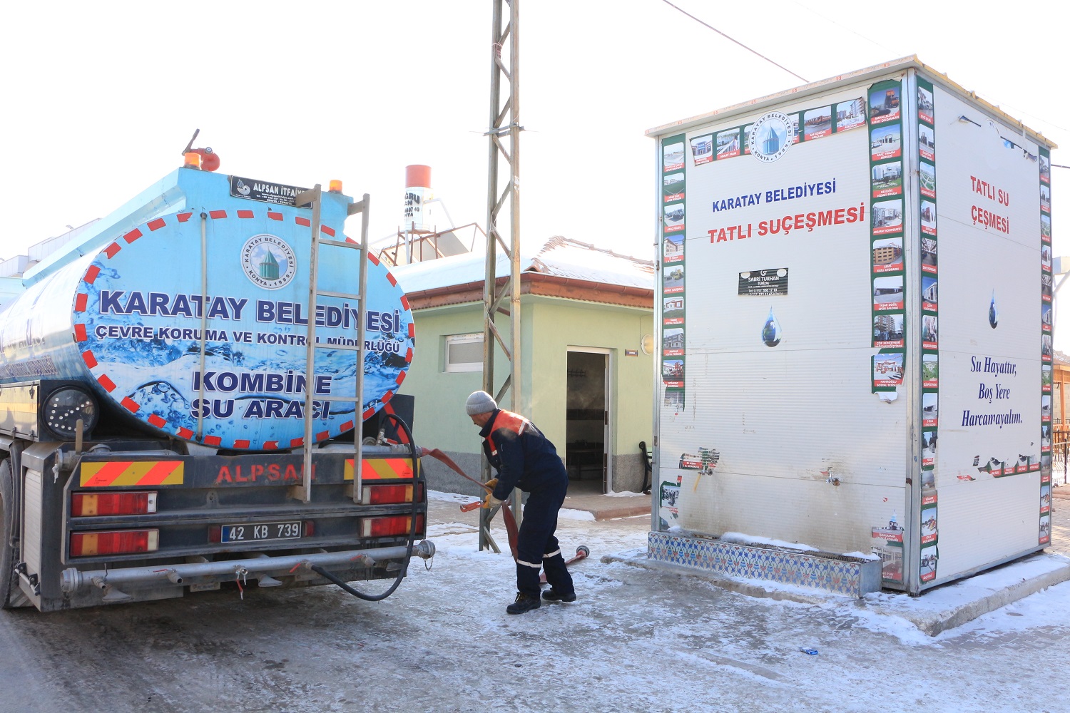 Karatay Belediyesi'nden Tatlı Su Hizmeti