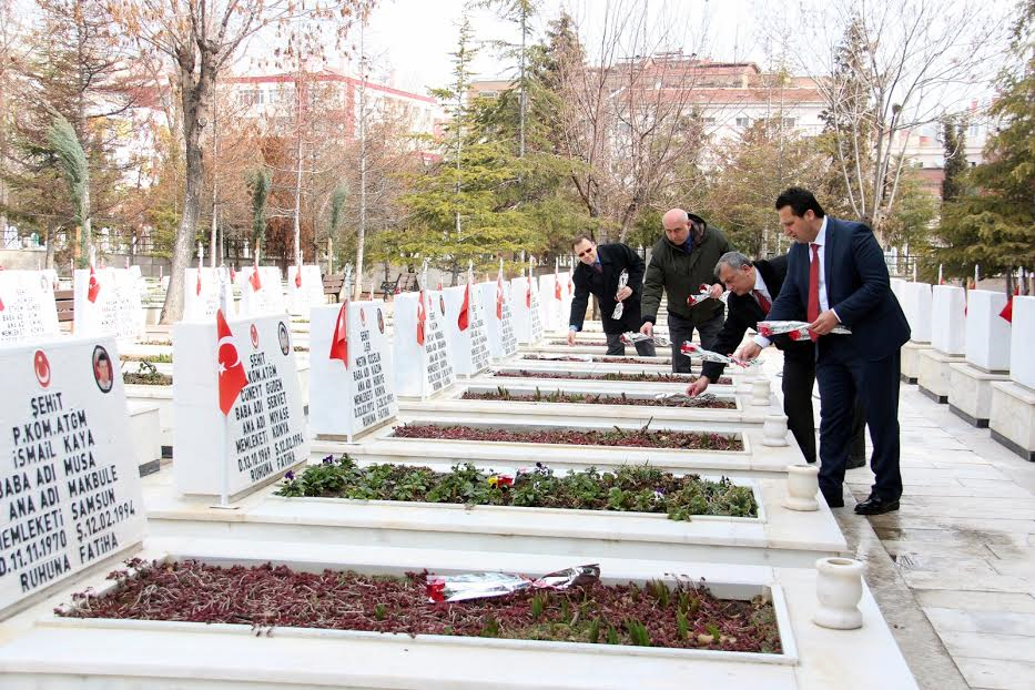 BYEGM Konya İl Müdürlüğü’nden Şehitliğe Ziyaret