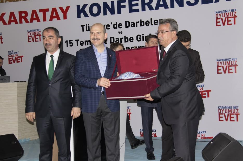 Bakan Soylu'dan Karatay Belediyesi'ne Teşekkür