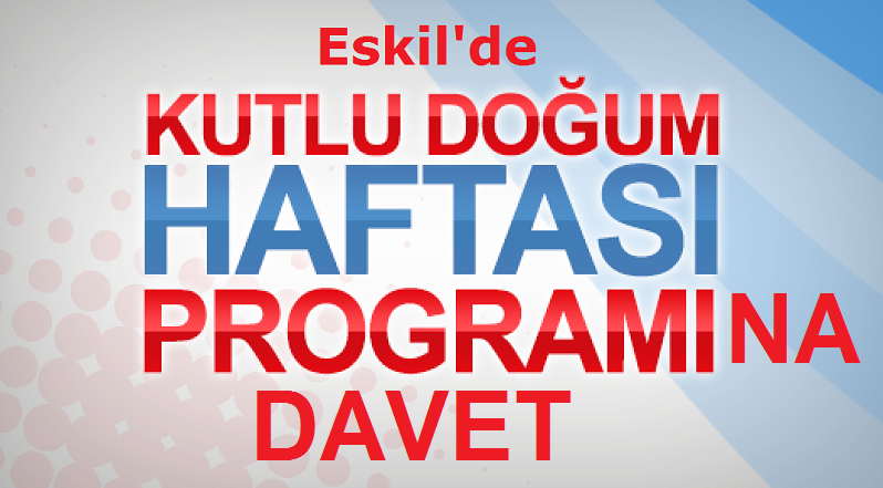 Kutlu doğum programına davet!