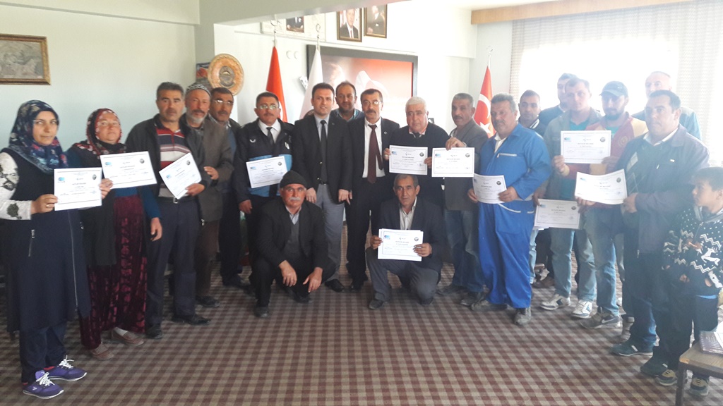 Aksaray’da Girişmciler Başkan Yılmaz'ın katılımı ile sertifikalarını aldılar!