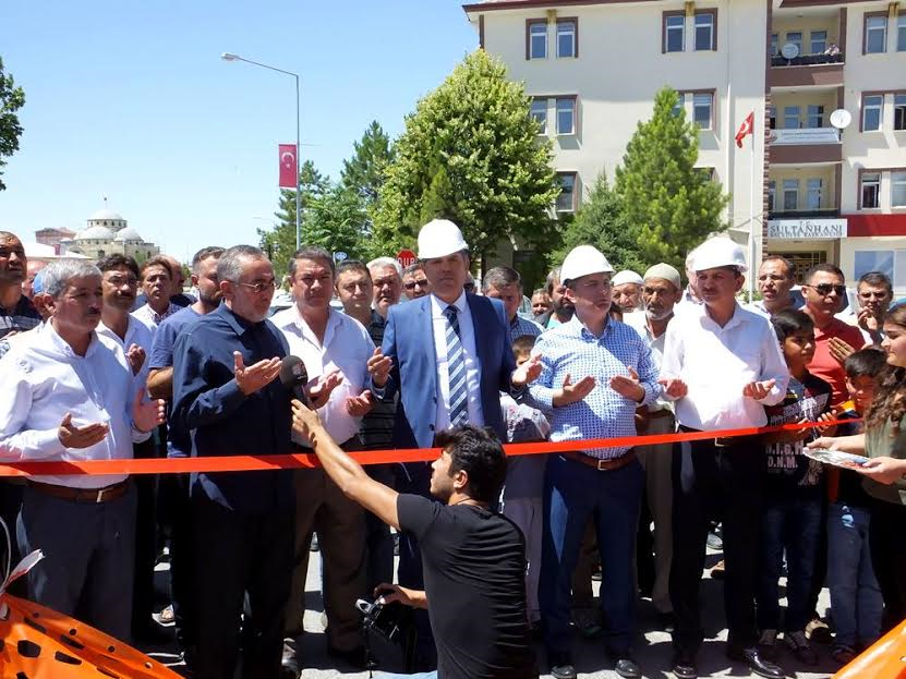 Sultanhanı’nda Doğalgaz Altyapı Temeli Törenle Atıldı