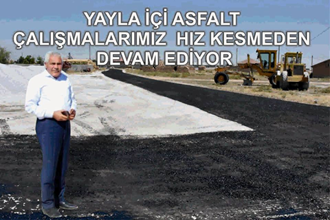 Eskil Belediyesi, Yayla İçi Asfalt Çalışmalarına Hız Kazandırdı…