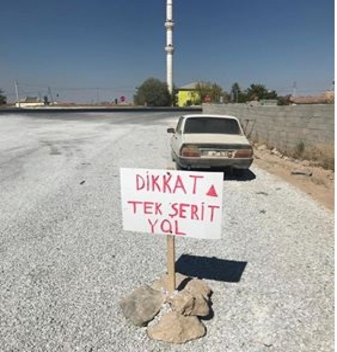 Yol Tek Şerit'e Düştü Çözüm Halktan!