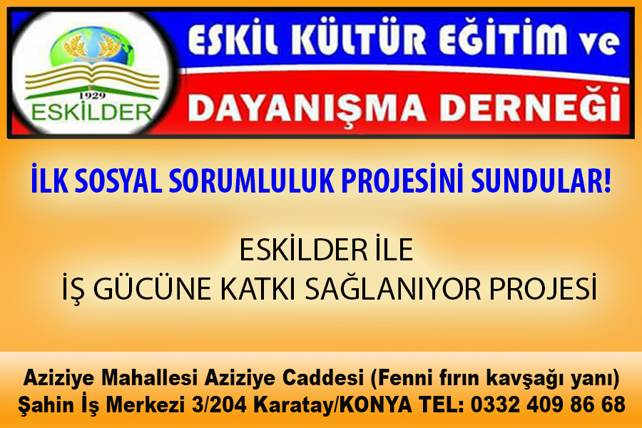 Eskil Kültür Eğitim ve Dayanışma Derneği İlk Projesini sundu