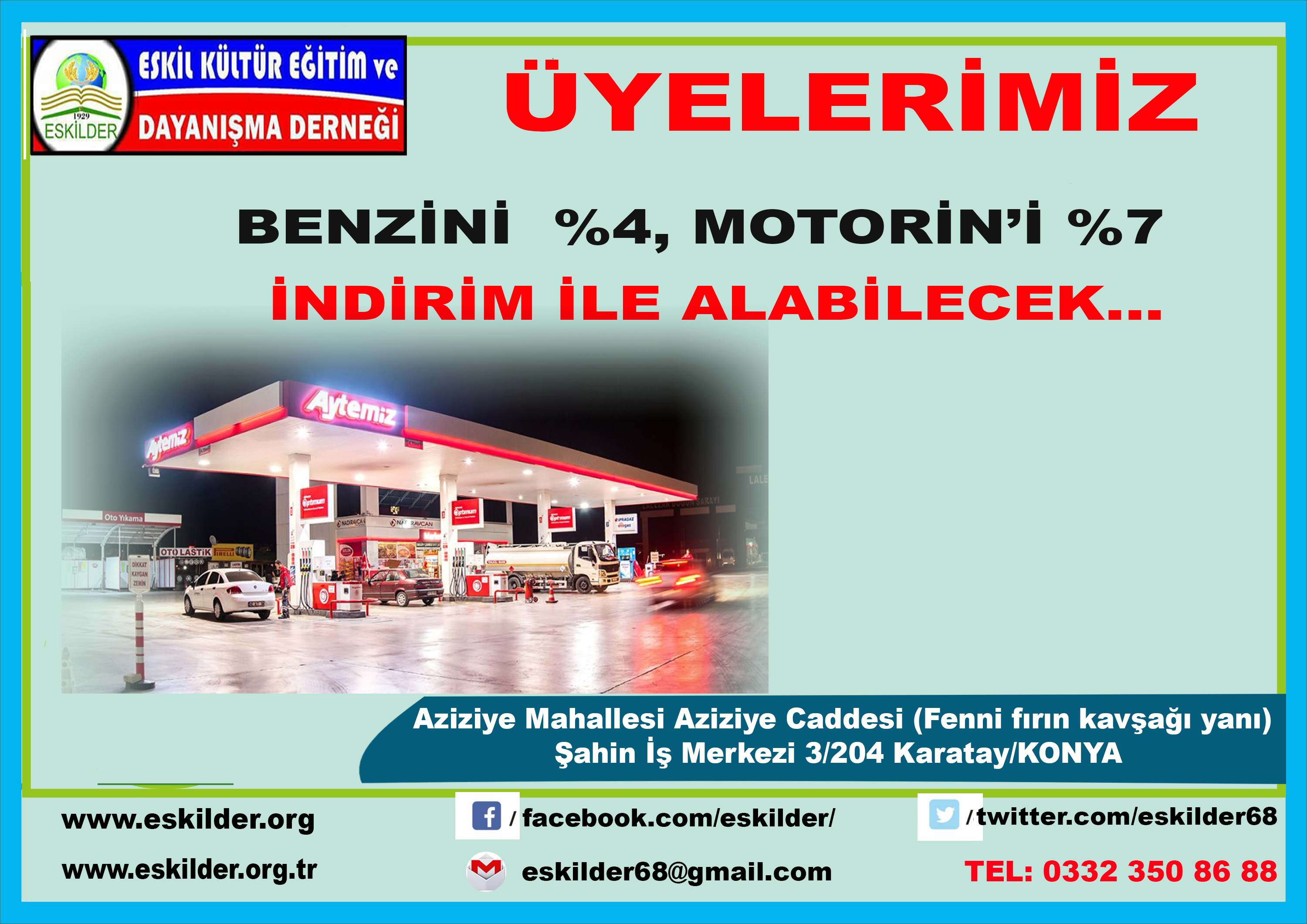 ESKİLDER, Benzinde  %4, Motorin’de %7 indirim için Nadir Avcan Petrolleri ile anlaşma imzaladı…