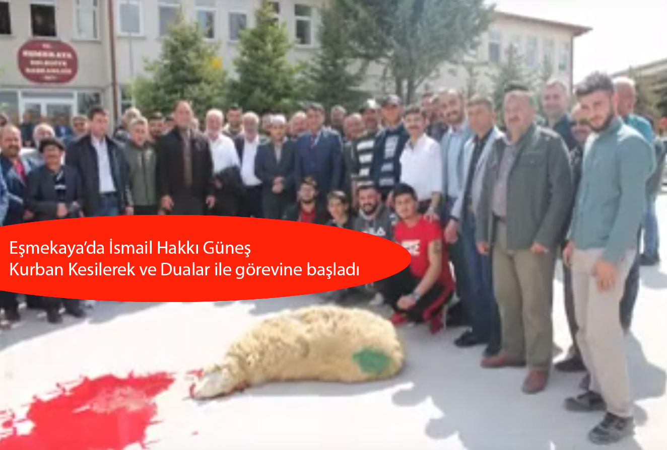 İsmail Hakkı Güneş Kurban ve Dualarla görevini devraldı...