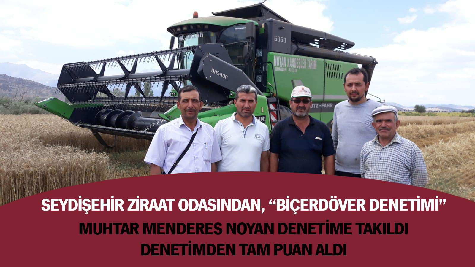 Seydişehir Ziraat odasından, “Biçerdöver denetimi”