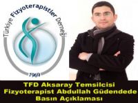 Güdendede'den Fizyoterapist mesleği ile ilgili basın açıklaması
