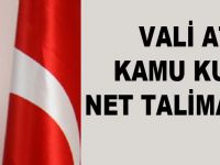 Vali Ataklı'dan Kamu kurumlarına net talimat’rutini aşın’