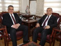 Enerji ve Tabii Kaynaklar Bakan Yardımcısı Ali Rıza Alaboyun Vali Aykut Pekmez’i ziyaret etti