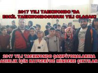 Eskil Taekwondo ekibi Kayseri’de 2017 hazırlık çalışmalarına katıldı!
