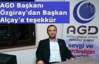 AGD Başkanı Mahmut Özgiray'dan, "Başkan Alçay'a teşekkür"