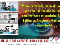 Dikişsiz göz ameliyatlarına tekrar başlandı