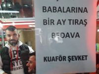 Aksaray'da O Kuaför,“Şehit babalarına bir ay bedava traş” edecek!