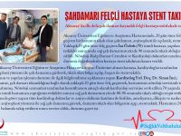 Şahdamarı felçli hastaya stent takıldı